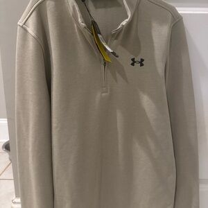 Under Armour Khaki Quarter-Zip Top